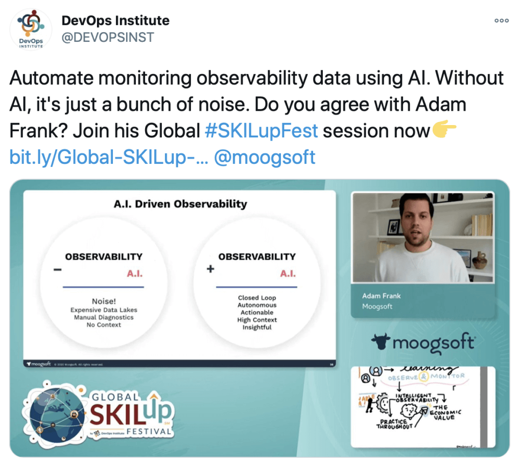 Adam Frank Moogsoft Global SKILup Fest Observability Presentation