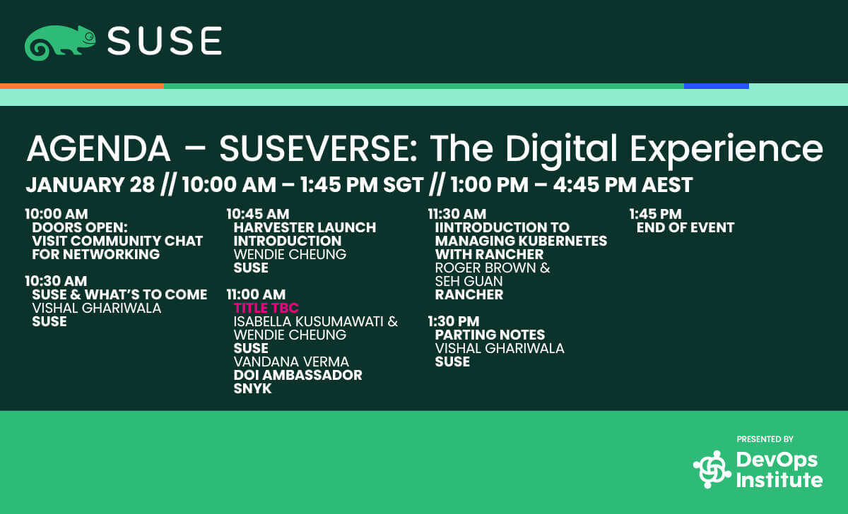 DOI SkilUp SUSE Rancher Jan 28 2022 1200x728 V6 SUSEVERSE Agenda