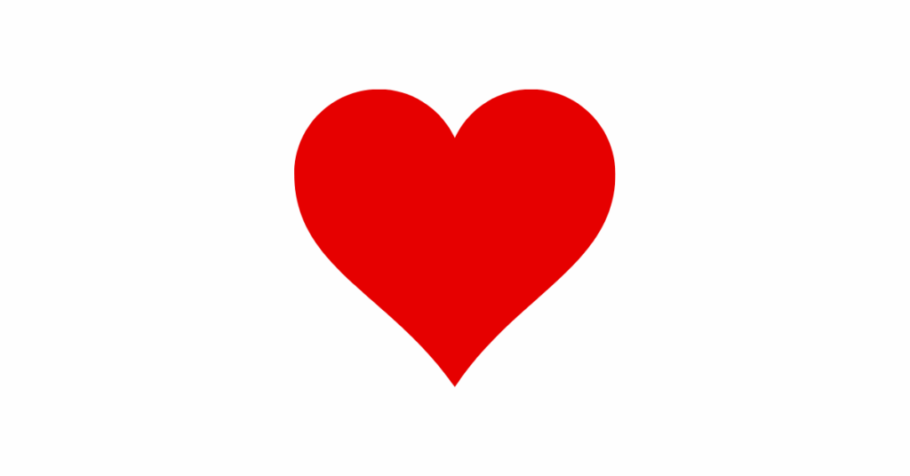An image of a heart. Featured image for what we love about DevOps blog