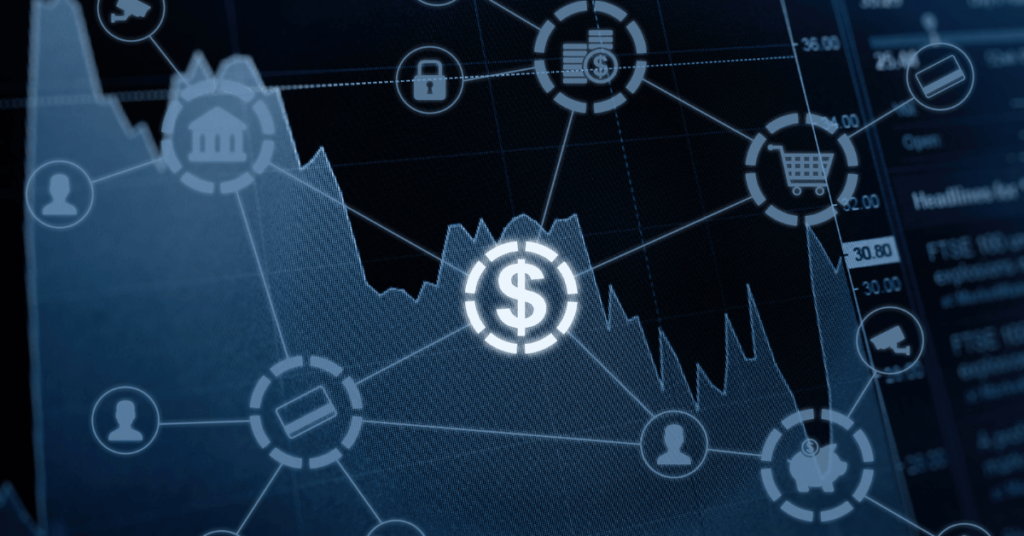 Stock image of fintech electronic banking network technology from alexsl from Getty Images